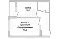 Квартира 2 комнаты 41 м² Мухавецкий сельский Совет, Беларусь