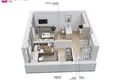 Apartamento 2 habitaciones 33 m² Kedainiai, Lituania