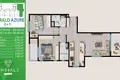 Apartamento 2 habitaciones 53 m² Mezitli, Turquía