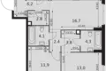 Wohnung 3 zimmer 74 m² Moskau, Russland