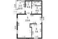 Haus 2 zimmer 58 m² Bialarucki sielski Saviet, Belarus