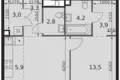 Mieszkanie 2 pokoi 50 m² Moskwa, Rosja