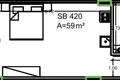 Apartamento 2 habitaciones 59 m² Hurgada, Egipto