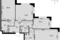 Apartamento 3 habitaciones 91 m² Moscú, Rusia