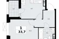 Wohnung 1 zimmer 34 m² Kommunarka, Russland