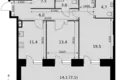 Mieszkanie 2 pokoi 73 m² Moskwa, Rosja
