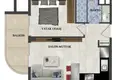 1 bedroom apartment 61 m² Alanya, Turkey