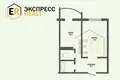 Wohnung 1 zimmer 42 m² Muchaviecki sielski Saviet, Belarus