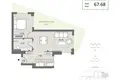 Mieszkanie 1 pokój 36 m² Boreti, Czarnogóra
