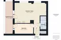 2 room apartment 53 m² in Warsaw, Poland
