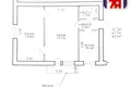 Appartement 2 chambres 44 m² Vileïka, Bélarus