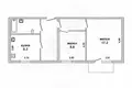 Appartement 2 chambres 51 m² Damacauski sielski Saviet, Bélarus