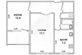 2 room apartment 50 m² Muchaviecki sielski Saviet, Belarus