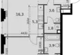 Mieszkanie 2 pokoi 56 m² Moskwa, Rosja