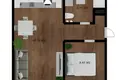 2 room apartment 35 m² Poznan, Poland