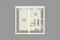 1 room apartment 31 m² Minsk, Belarus
