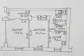 2 room apartment 59 m² Homyel, Belarus