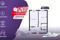 Квартира 1 комната 39 м² Молодечно, Беларусь