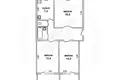 Appartement 3 chambres 66 m² Muchaviecki sielski Saviet, Bélarus