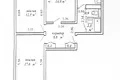 3 room apartment 64 m² Minsk, Belarus