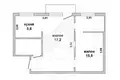 Mieszkanie 2 pokoi 44 m² Brześć, Białoruś
