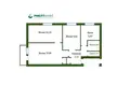 Apartamento 3 habitaciones 52 m² Rusino, Belarús