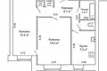 2 room apartment 45 m² Lida, Belarus