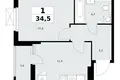 Mieszkanie 1 pokój 35 m² Kommunarka, Rosja
