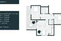 Квартира 2 спальни 60 м² Тиват, Черногория