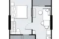 1 bedroom apartment 29 m² Si Sunthon, Thailand