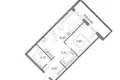 Wohnung 1 zimmer 51 m² Kaliningrad, Russland
