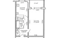 Квартира 1 комната 33 м² Минск, Беларусь