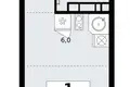 Apartamento 1 habitación 25 m² Vnukovo, Rusia