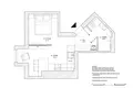 1 room apartment 27 m² Warsaw, Poland