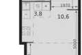 Estudio 1 habitación 30 m² Moscú, Rusia