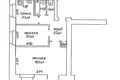 2 room apartment 42 m² Zhodzina, Belarus