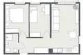 Apartamento 3 habitaciones 52 m² Klaipeda, Lituania