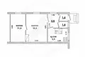 Apartment 41 m² Lyscycki sielski Saviet, Belarus