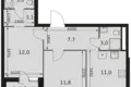 2 room apartment 54 m² Moscow, Russia