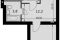 1 room apartment 51 m² Aprelevka, Russia