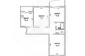 Apartamento 3 habitaciones 77 m² Muchaviecki sielski Saviet, Belarús
