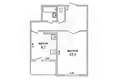 1 room apartment 41 m² Muchaviecki sielski Saviet, Belarus