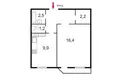 Wohnung 1 zimmer 38 m² Sankt Petersburg, Russland