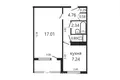 Wohnung 1 zimmer 33 m² Minsk, Belarus