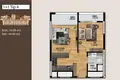 Apartamento 3 habitaciones 64 m² Mezitli, Turquía