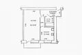 Wohnung 1 zimmer 32 m² Minsk, Belarus