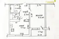 1 room apartment 28 m² Cysc, Belarus