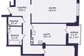 Квартира 2 комнаты 81 м² Минск, Беларусь