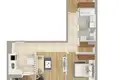 3 room apartment 66 m² Minsk, Belarus