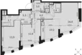 Appartement 3 chambres 74 m² Moscou, Russie